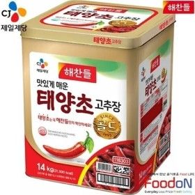 상품 이미지: CJ제일제당 해찬들 태양초 골드 고추장 14kg