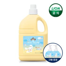 상품 이미지: 아이깨끗해X시나모롤 핸드워시 대용량 리필 순향 4.5L x 1개 + 시나모롤 490ml 공용기 x 2개