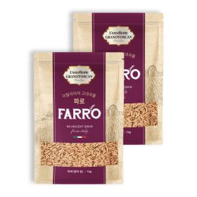 상품 이미지: 삼원농산 이탈리아산 파로 (FARRO) 엠머밀 3kg (1kg/3개) // 정품 // 이탈리아 고대곡물