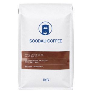 상품 이미지: (스타배송)고소한 너티초코 블렌드 홀빈 1kg 시그니쳐 원두