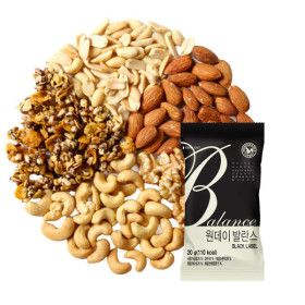 상품 이미지: (신선집중) 하루 한줌 견과류 원데이발란스블랙 x40봉