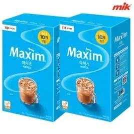 상품 이미지: [10%중복쿠 폰]맥심 아이스 커피믹스 110T x 2개 [카누 미니/믹스커피/라떼/더블샷/모카골드/아메리카노]