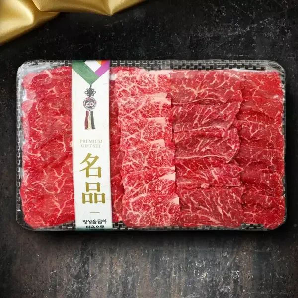 상품 이미지: 1++ 투뿔 한우 4종 모듬 800g 어버이날 선물 세트