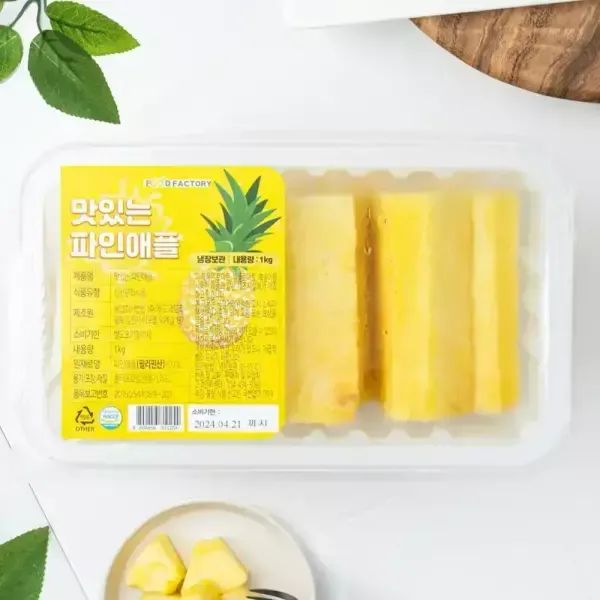 상품 이미지: 푸드팩토리 맛있는 파인애플 스틱형 1kg