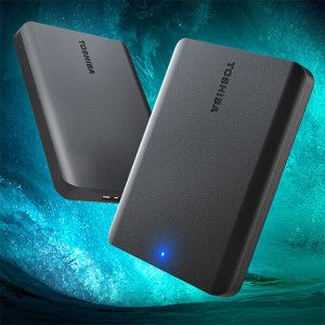 상품 이미지: PPST007 도시바 1TB 외장하드 슬림바디 USB3.2 세련된 디자인 매트블랙 색상