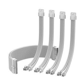 상품 이미지: EZDIY-FAB PSU 연장 16AWG 슬리빙 케이블 white (5PACK)