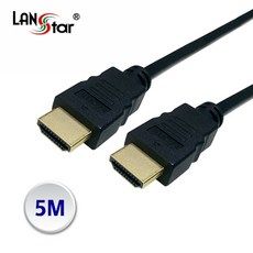 상품 이미지: 랜스타 HDMI 2.0 케이블 19P M/M 4K x 2K 60Hz Black, 1개, 5m
