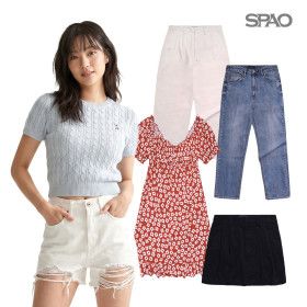 상품 이미지: (스파오 후아유)(34%쿠폰) 휘뚤마뚤 하의 특가전 ~90%OFF 출근부터 주말까지 데님/슬랙스/반바지/스커트