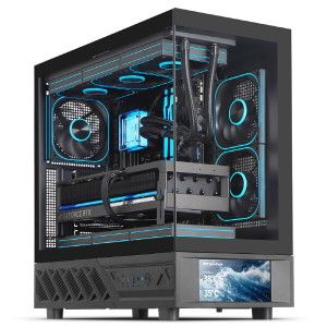 상품 이미지: darkFlash DS950V ARGB 디스플레이 미들타워 케이스 블랙
