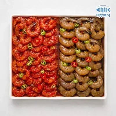 상품 이미지: 어부백서 탱글탱글 밥도둑 순살 깐새우장 400g 간장/양념 선택담기 간장만난양념만난새우