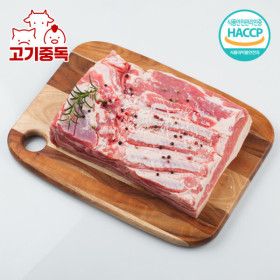 상품 이미지: (신선집중) 고기중독 냉동 수입 통삼겹살 2kg +허브솔트 2개증정