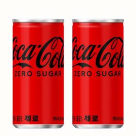 상품 이미지: 코카콜라 ZERO 190mlx30캔X2박스(총60캔)/안전박스포장