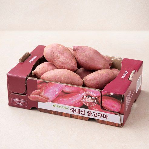 상품 이미지: 국내산 꿀고구마, 1.5kg, 1박스