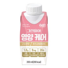 상품 이미지: (현대Hmall)정식품그린비아 영양케어 구수한맛 완전균형영양식 200mlx36팩