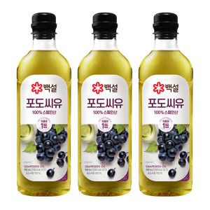 상품 이미지: 백설 포도씨유 900ml 3개