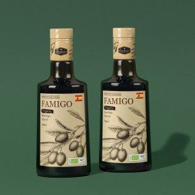 상품 이미지: 파미고 유기농 냉압착 엑스트라 버진 올리브 오일 500ml 2병