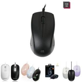 상품 이미지: FOR LG) 유선마우스 LGC-M1000(블랙)/사무용/광마우스/미니/노트북/컴퓨터/회의/사무/게임/USB/가정용/PC