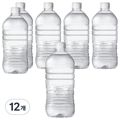 상품 이미지: 아이시스 생수 화이트캡 무라벨, 12개, 1L