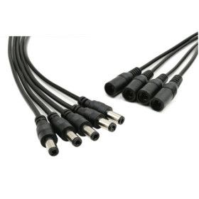 상품 이미지: DC5.5 2.1 DC5.5 x 2.1mm 제작형 케이블 (라운드) 25Cm DC잭 DC전원 DC연장