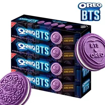 상품 이미지: [15%중복쿠 폰] 오레오 BTS 호떡맛 100g x 8개 외 골라담기 [초코/화이트/쿠키/딸기/민트/씬즈/리츠/과자]