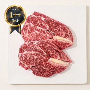 상품 이미지: (신선집중) 한정수량 / 1++NO.9 등급 한우 꽃등심 200g+200g (총400g) 설레는 육즙파티 구이용 스테이크용