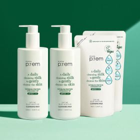 상품 이미지: 대용량 세이프 미 릴리프 모이스처 클렌징 밀크 500ml 2개+리필 100ml 2개