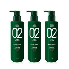 상품 이미지: 아모스 녹차실감 샴푸 지성용 500g (산뜻한타입) 3개 (C)