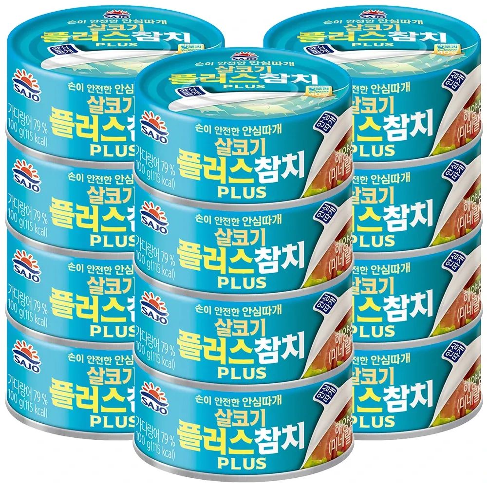 상품 이미지: [사조공식샵]살코기 플러스 참치100g*12개