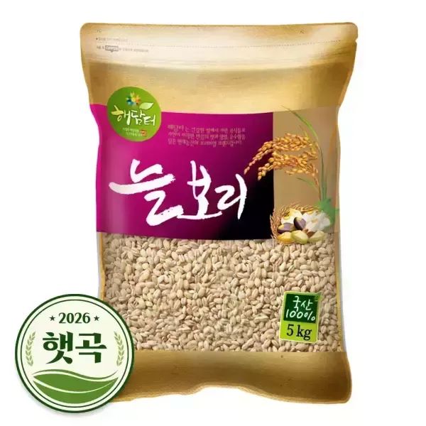 상품 이미지: 2026년 햇곡 국산 늘보리 5kg 겉보리쌀 꽁보리밥