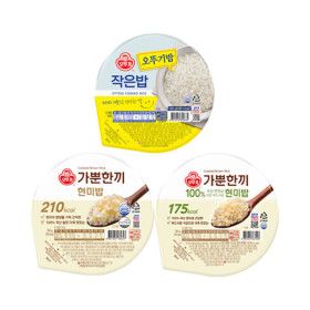 상품 이미지: (15+15) 오뚜기 오뚜기밥 작은밥 130g 15개 + 가뿐한끼 현미밥 150g 15개 외