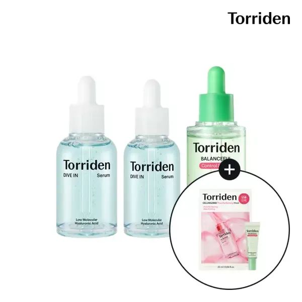 상품 이미지: [SET] 토리든 다이브인 히알루론산 세럼 50ml+40ml+밸런스풀 시카 컨트롤 세럼 50ml (+시카컨트롤 세럼10ml+모공마스크1매)