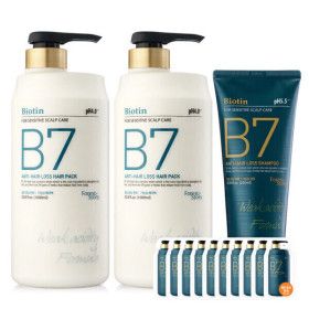 상품 이미지: B7 약산성 탈모 헤어팩 (초특가 브랜드 행사) 1000ml+1000ml+샴푸 200ml+10매
