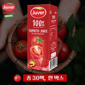 상품 이미지: (현대홈쇼핑)후버 NFC 100% 토마토주스 200ml x 30팩