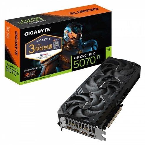 상품 이미지: GIGABYTE 지포스 RTX 5070 Ti WINDFORCE OC SFF D7 16GB 피씨디렉트