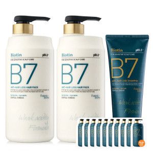 상품 이미지: B7 약산성 탈모 헤어팩 (역대급행사) 1000ml+1000ml+샴푸 200ml+10매+핸드크림