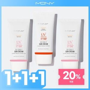 상품 이미지: (1+1+1) 맥퀸뉴욕 데일리 톤업 선크림 SPF50+ /대용량 스포츠 수분 썬스크린 자외선차단제