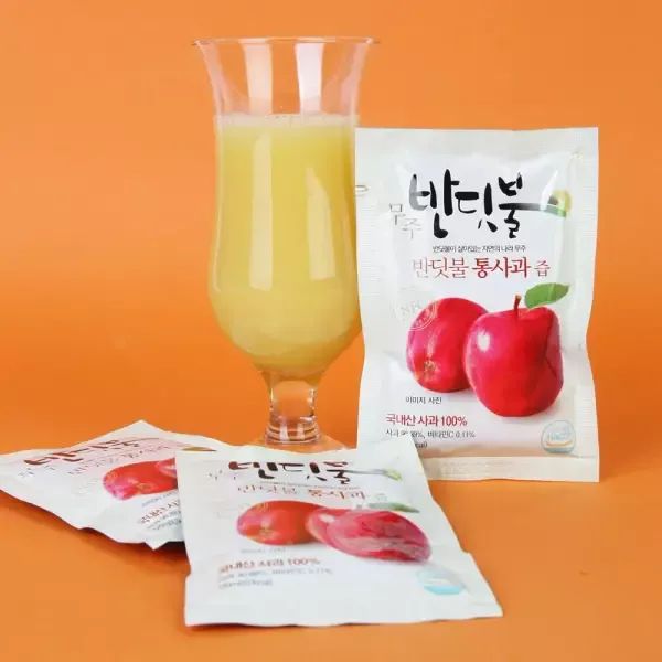 상품 이미지: 25년 햇 사과로 만든 통사과즙 120ml X 30봉 NFC착즙 생사과즙