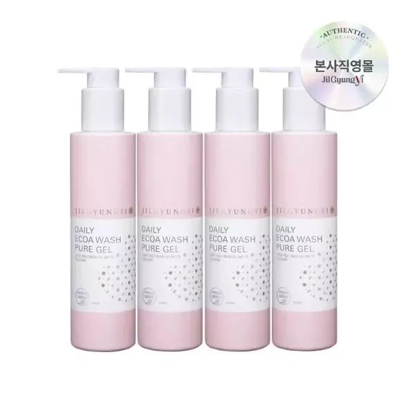 상품 이미지: [질경이] 순한 여성청결제 데일리 에코아 워시 퓨어젤 200ml 4개
