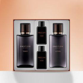 상품 이미지: 꽃을든남자 이모션 블랙 남성용 스킨케어 2종세트(토너+로션) + 쇼핑백