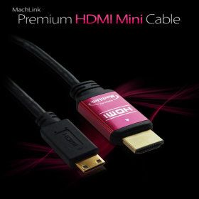 상품 이미지: 마하링크 HDMI to MiniHDMI V1.4 메탈 케이블 5M