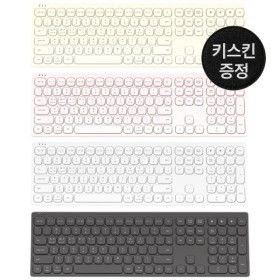 상품 이미지: 인체공학 커브드 저소음 슬림 무선 블루투스 키보드 B605 조약돌 풀배열 사무용 노트북 아이패드 사무실