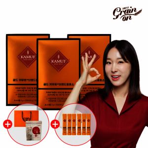 상품 이미지: 그레인온 골드 카무트효소 3개월분(3g x 90포) + 추가 6포 + 파로저당씬칩 + 쇼핑백