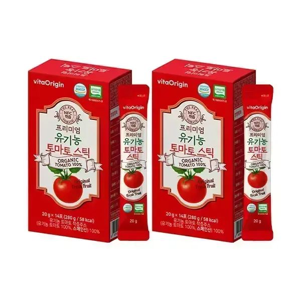 상품 이미지: 비타오리진 유기농 토마토스틱 20g, 14포, 2개
