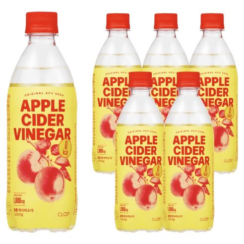 상품 이미지: 클룹 애사비소다 오리지널 탄산음료, 500ml, 6개