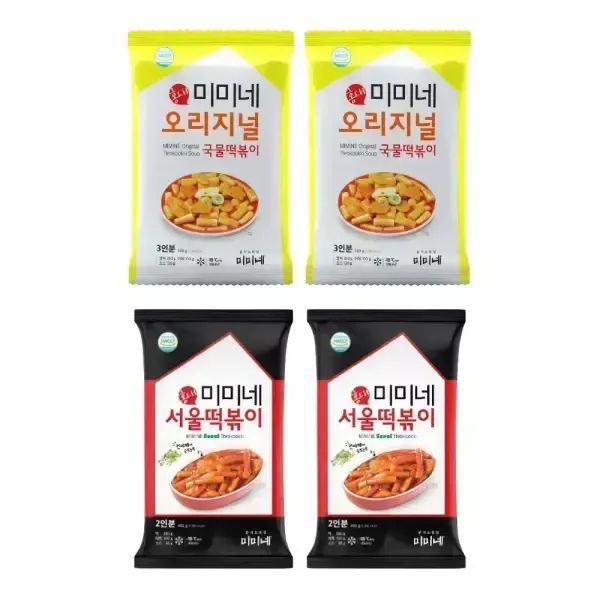 상품 이미지: 미미네 오리지널 2봉 + 서울 떡볶이 2봉 (10인분)