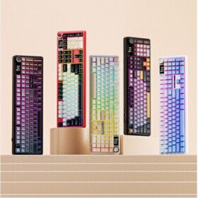 상품 이미지: Aula 독거미 F108 pro 유무선 기계식 키보드 풀배열 핫스왑 블루투스 8000mAh 2.4G RGB