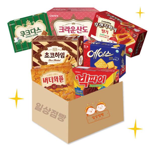 상품 이미지: [일상점빵] 갑 과자 간식 박스 세트 7p 인기만점 대용량