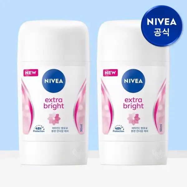 상품 이미지: 니베아 데오드란트 스틱 엑스트라 브라이트 50ml 2개