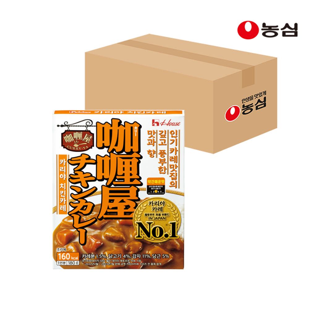 상품 이미지: 농심 카리야 치킨 카레, 180g, 10개
