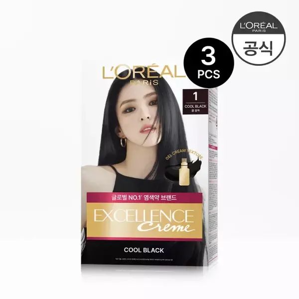 상품 이미지: 로레알파리 엑셀랑스 크림 염모제 3개